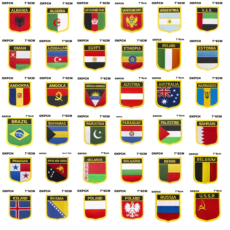 National Flag flag Embroidery Patch Badge Malaysia Macedonia MAURITIUS U.S.A. Bangladesh Mongolia Morocco Monaco Nepal Norway