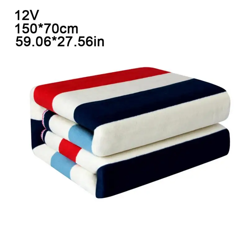 Machine Washable Car Electric Blanket 12V Heated Travel Blanket Double Body Warmer Heated Blanket Mattress Thermostat Blanket