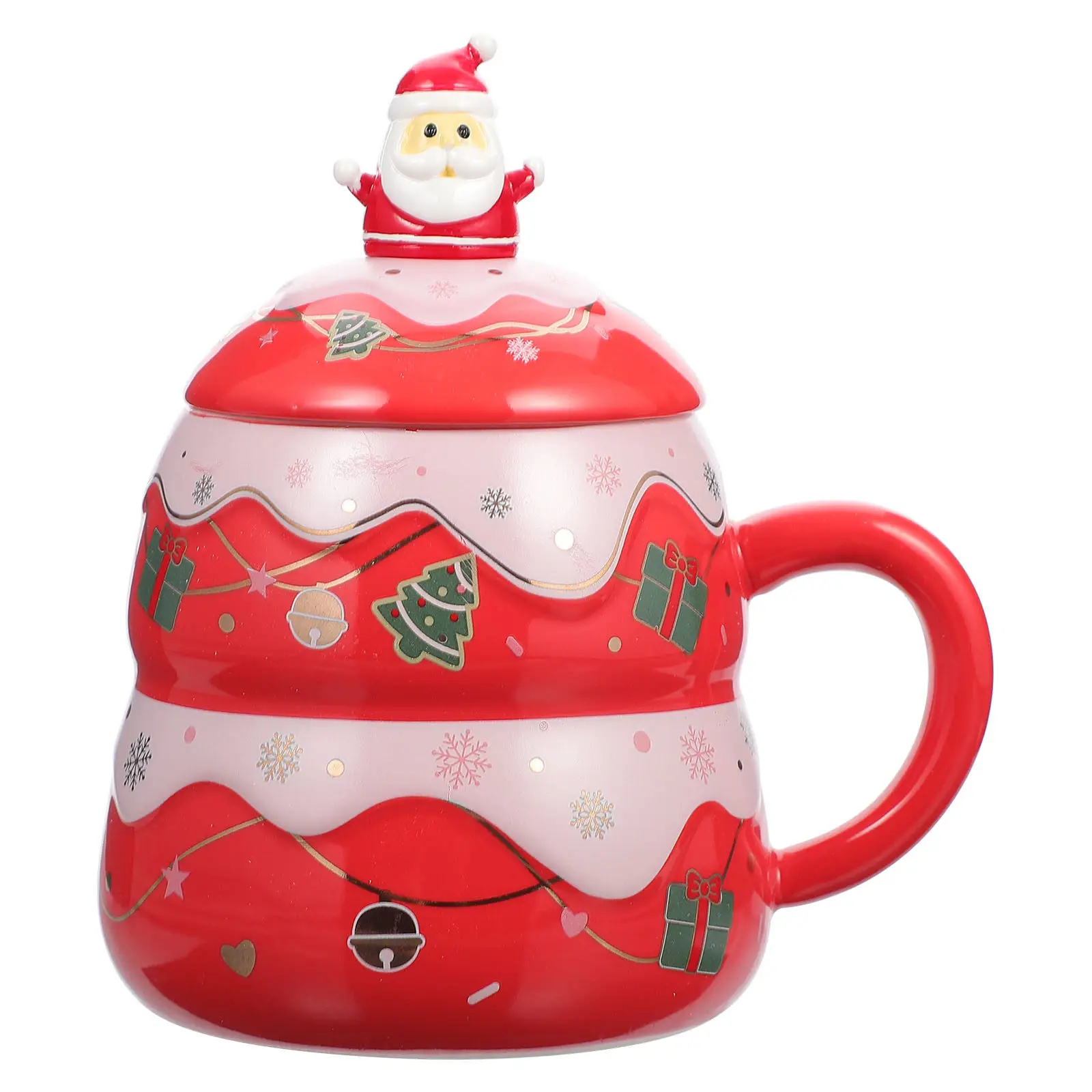 

Фарфоровые кофейные кружки, керамические чашки, праздничные рождественские мультяшные милые праздничные кружки для воды