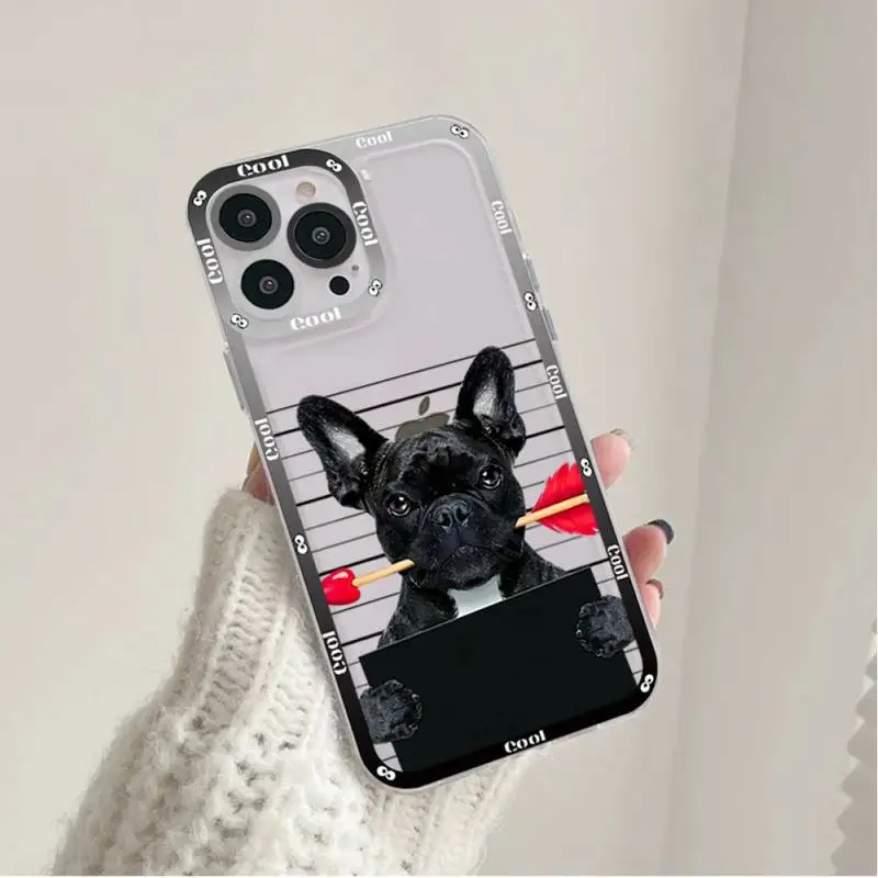Pug Dog French Bulldog Phone Case for iPhone 11 12 13 Mini Pro Max 14 Pro Max Case shell