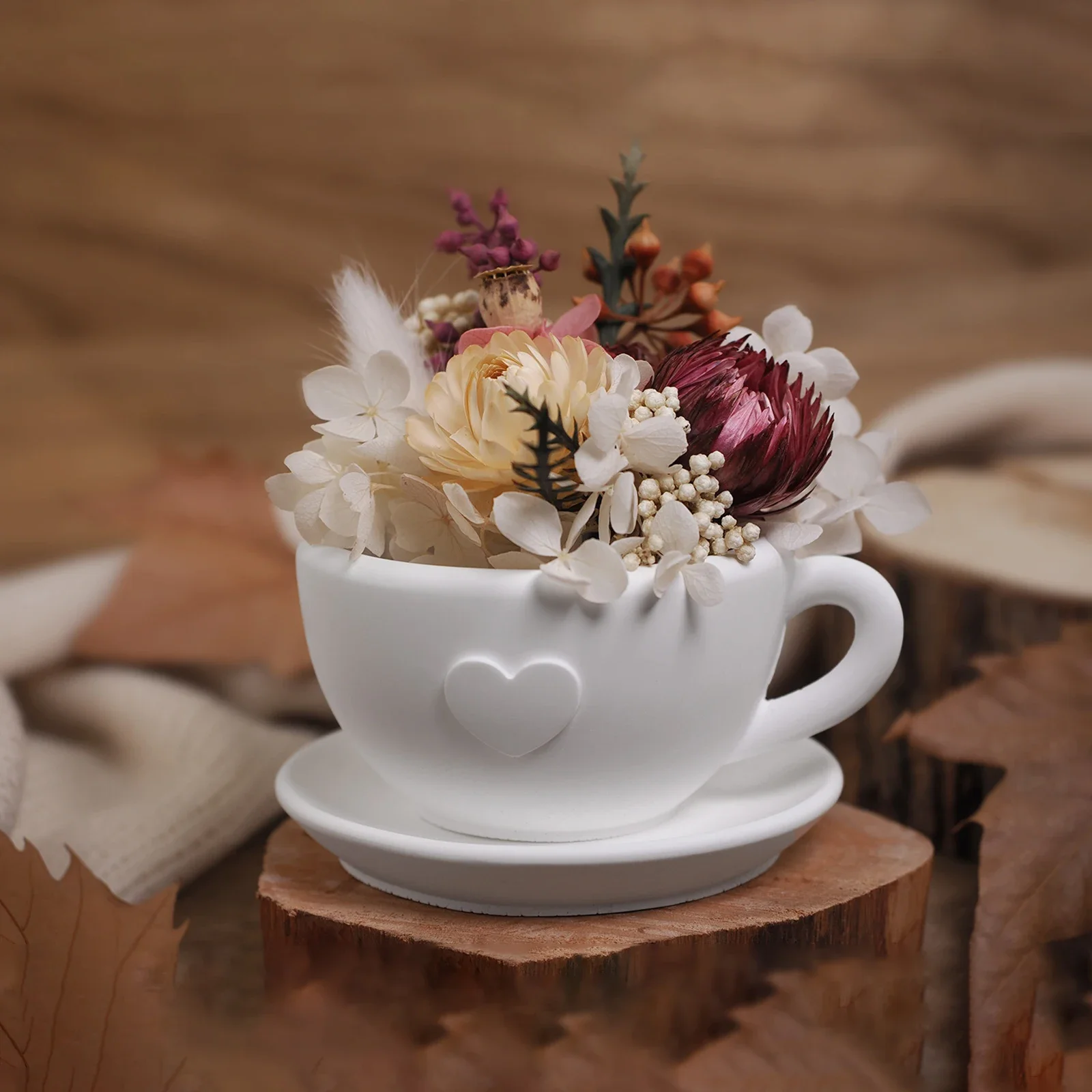 3D Tee Tasse Liebe Silikon Form Mit Tablett DIY Gips Zement Kaffee Tasse Dekoration Lagerung Platte Ornament Form Hause Handwerk Form