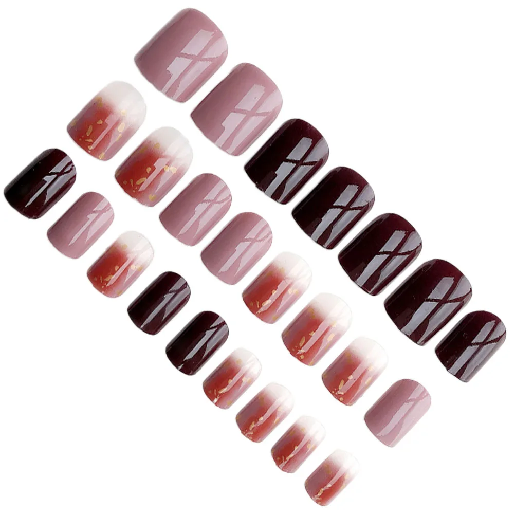 48 قطعة من ملصقات الأظافر اللامعة، غطاء أظافر مزيف بالكامل لحفلات الهالوين وأعياد الميلاد وحفلات أظافر مزيفة #5