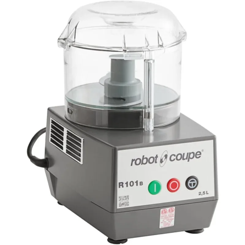 Robot Coupe R101B CLR Combination Food Processor, 2.5 Quart Clear Batch Bowl, Polycarbonate, Clear, 120v