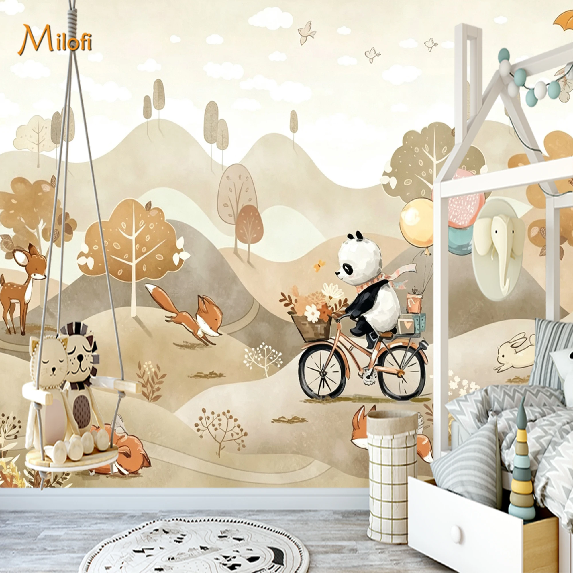 Custom Size Wall Mural Warm Pa - đánh giá và giá Baby Nursery Water