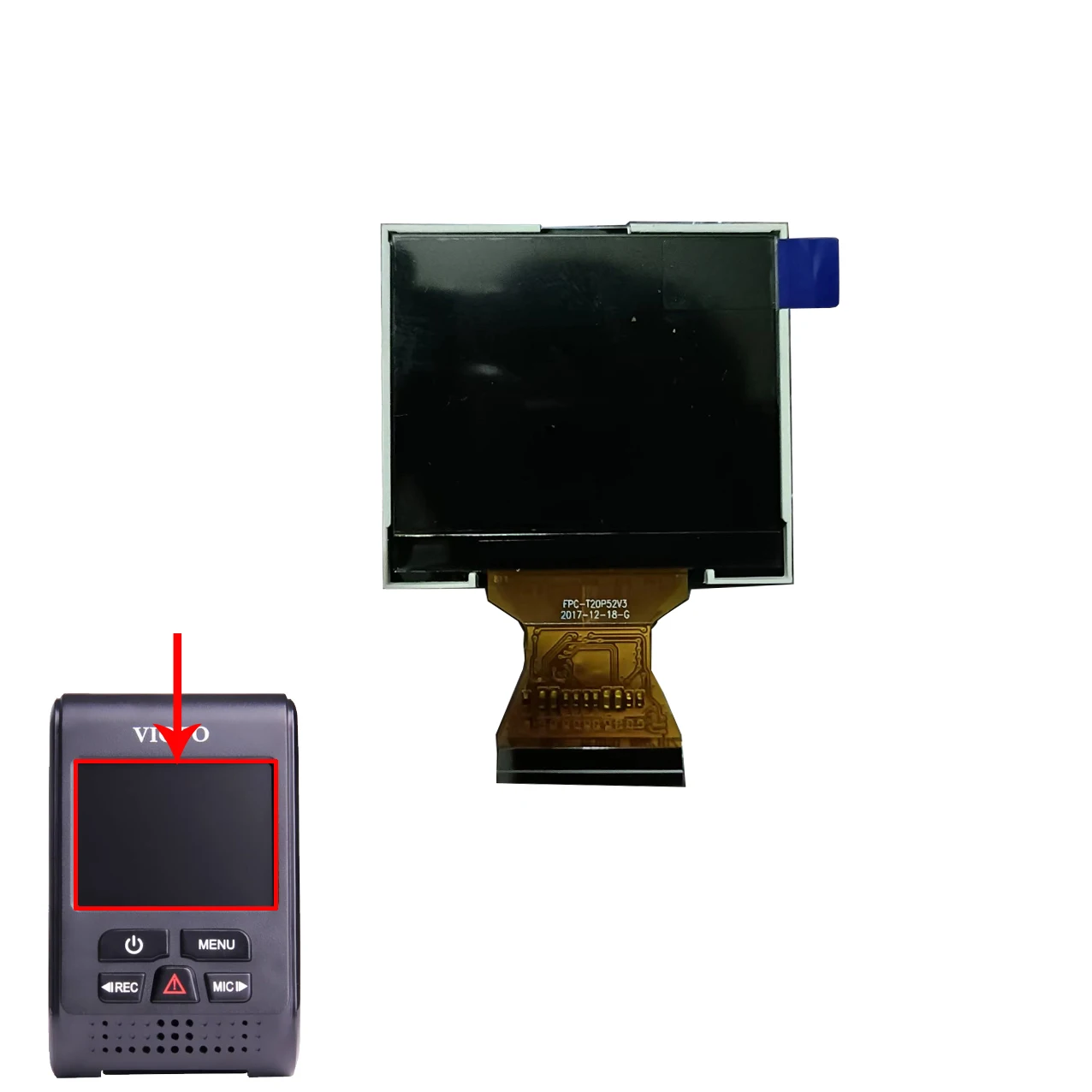 New LCD Display Replacement For Viofo A119 V2