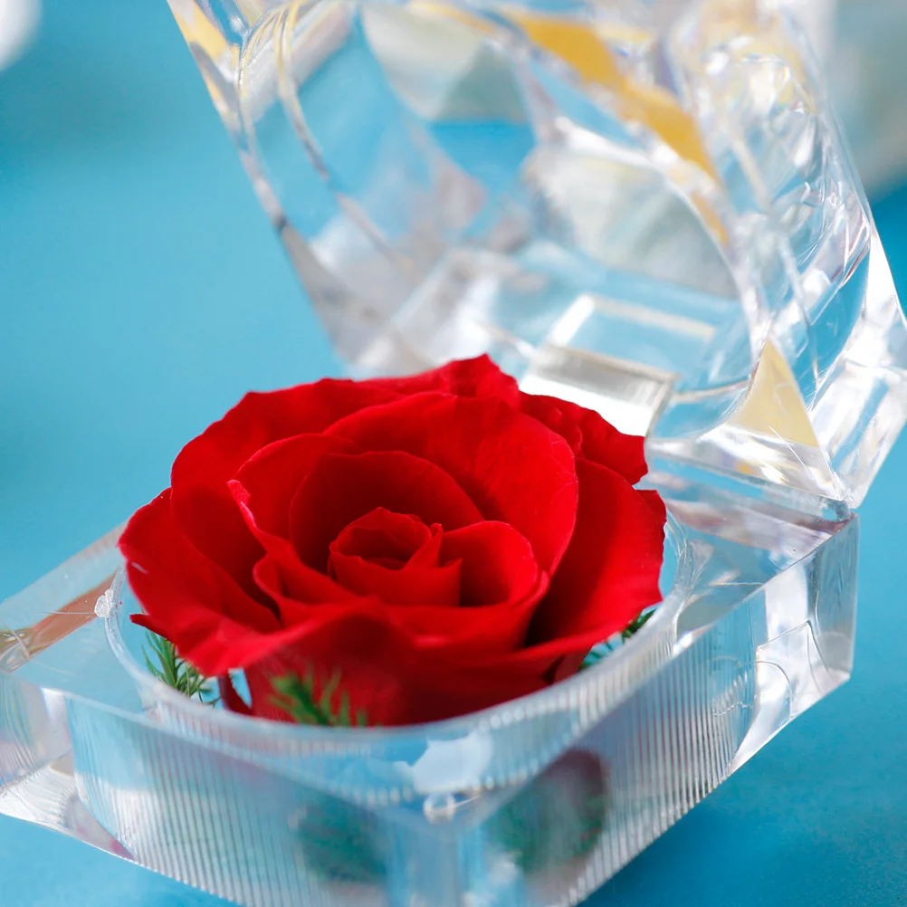 

1Pcs Never Withered Rose Pink Preserved Rose Gift Box for Anniversary Birthday Valentine's Day Romantic Home Decor