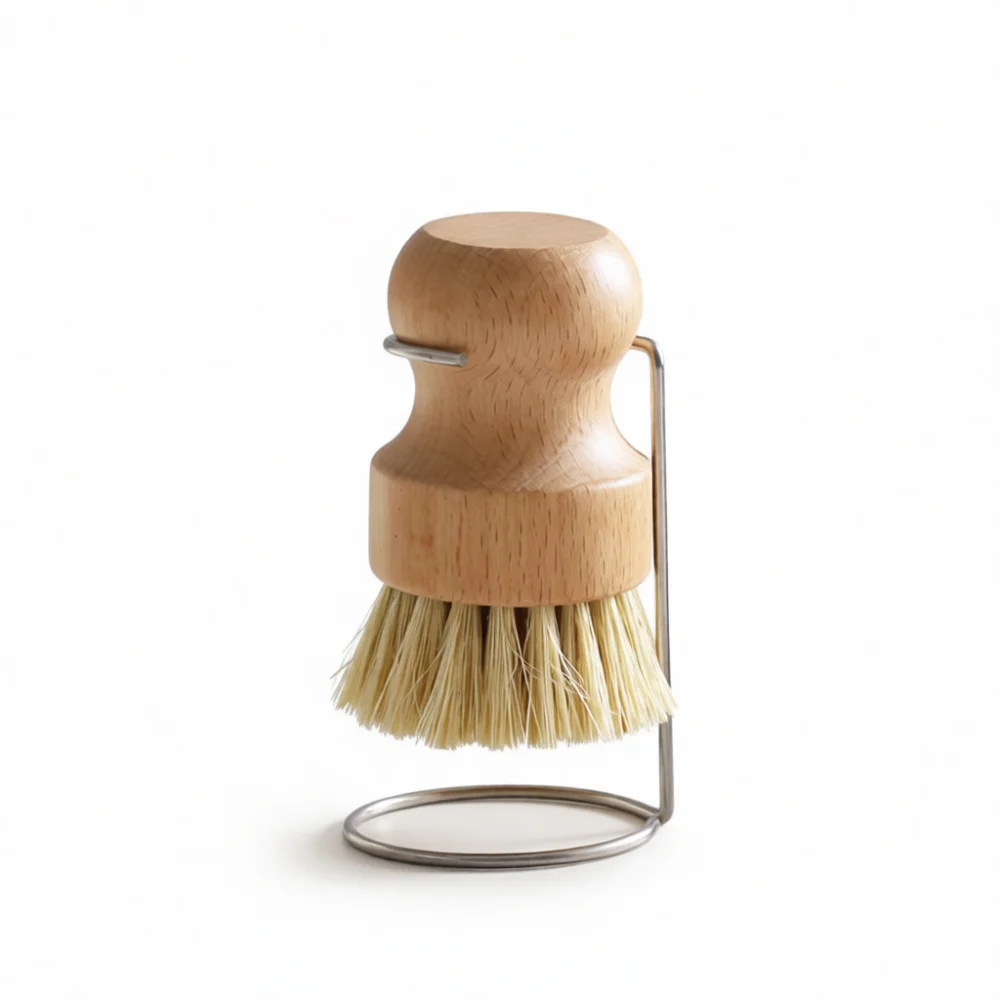 Wooden Dish Brush Organic Coconut Sisal Fiber Kitchen Scrubber Pot Pan Cleaning Tool Non Scratch Household Wash Supply