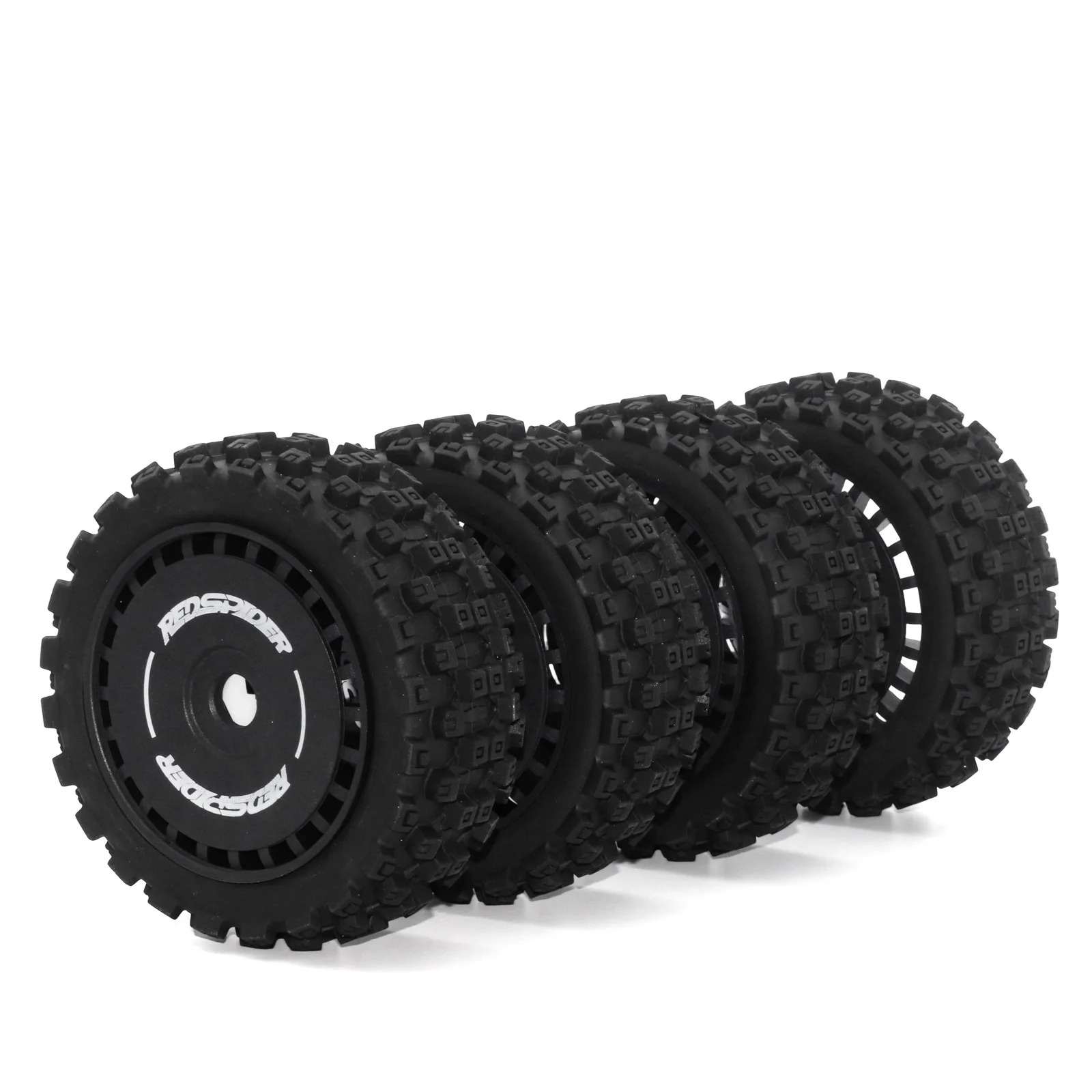 

Rc Tire Set 17mm Rims 4-Pack Suitable for Arrma Typhon 6S Compatible with Redcat Losi Hpi and Other Brands 1/8 Scale Car Use
