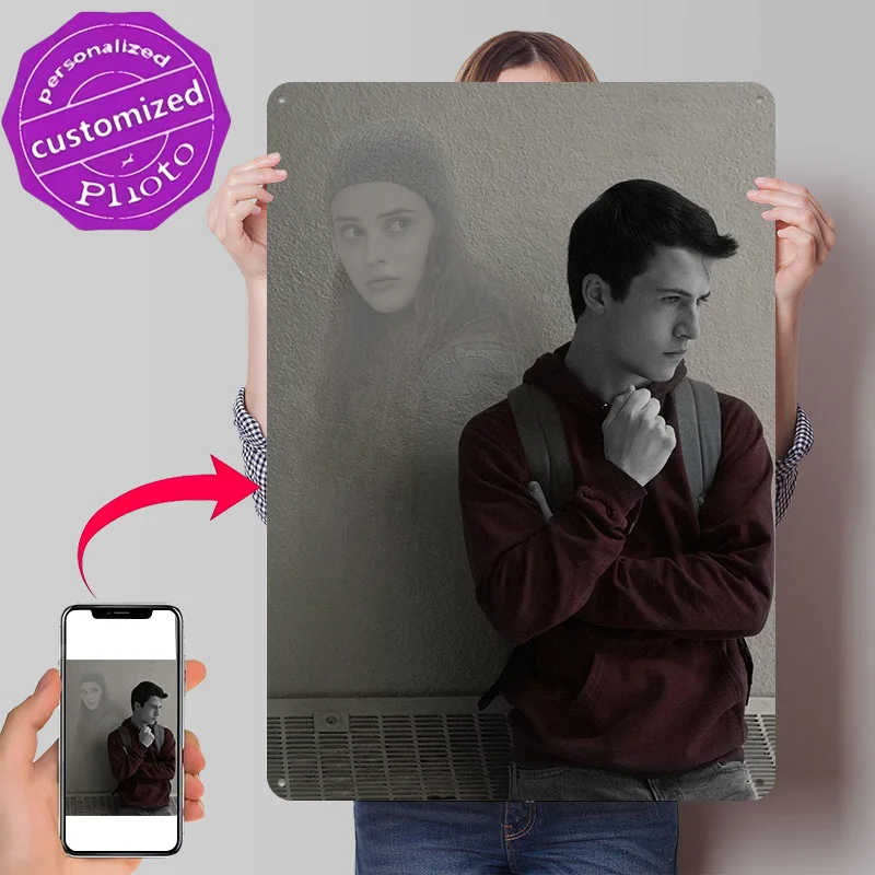 13 Reasons Why Personalized 3D Textured Metal Poster Wall Art Vintage Tin Signs for Wand Deko Article Decoration Room Home Decor