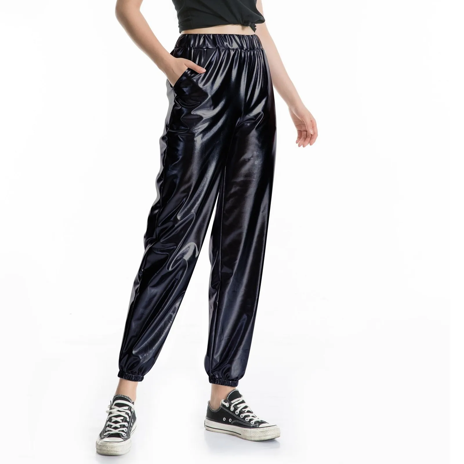 

Women's Casual Sports Street Hip Hop Party Sparkly Fancy Pants V Shaped Leggings for Women Casual Jacket And Pants Set for Women