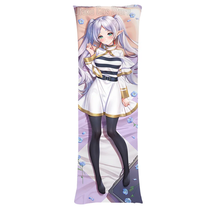 في أنيمي الجنازة Frieren مثير Dakimakura هينغ الجسم القضية اليابانية وسادة غطاء الوسادة الفراش