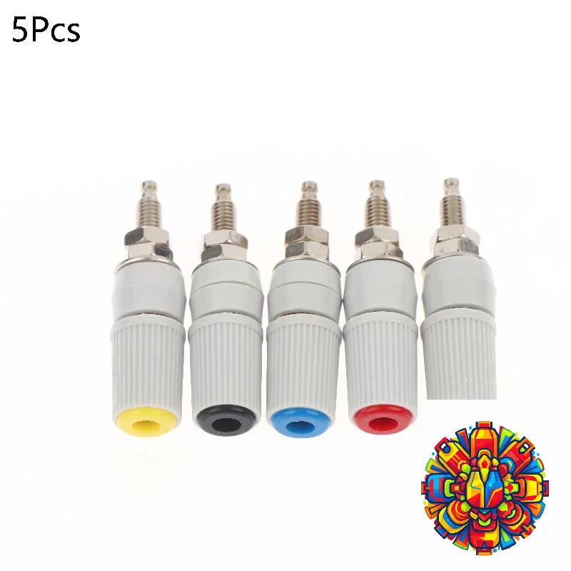 Banana Jack Socket 5mm 30A M5x48 Heavy Current Terminal Block for Amplifier Testing Lab and Audio Repair Scene