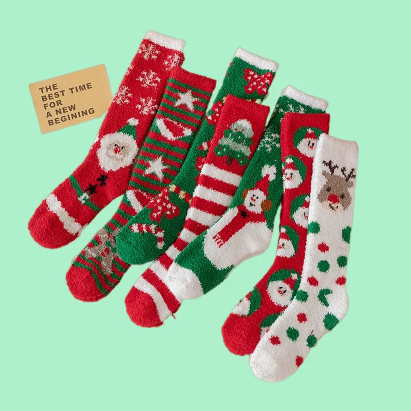 

7/14 Pairs High Quality Women's Casual Socks Socks Autumn And Winter Style Internet Chirstmas Socks Cute Girl Stacked Socks