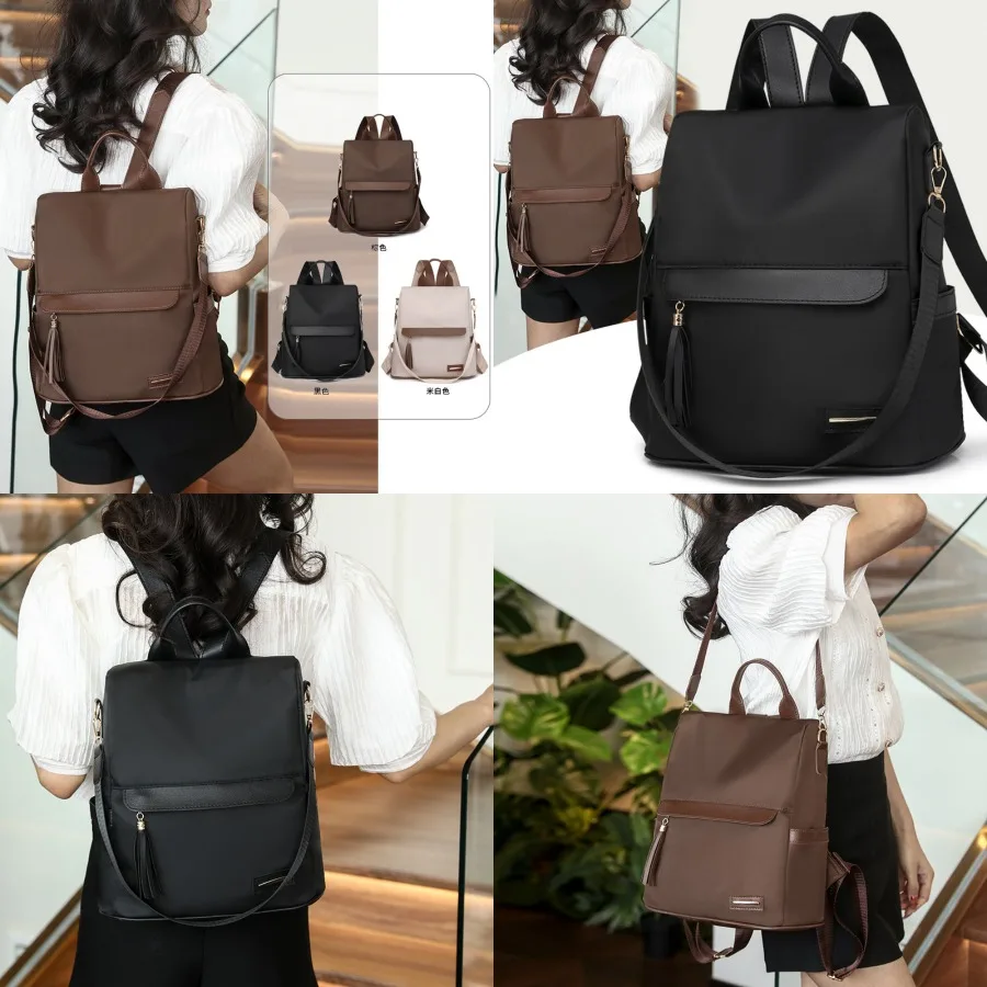

【New style】 summer new style Korean anti-theft backpack for women's fashionable simple multi-purpose Oxford travel backpack an