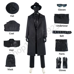 Spider Noir Peter Parker Cosplay Costume Full Set Vintage Superhero Jacket Vest Hat Pants Adult Men Halloween Carnival Party Rol