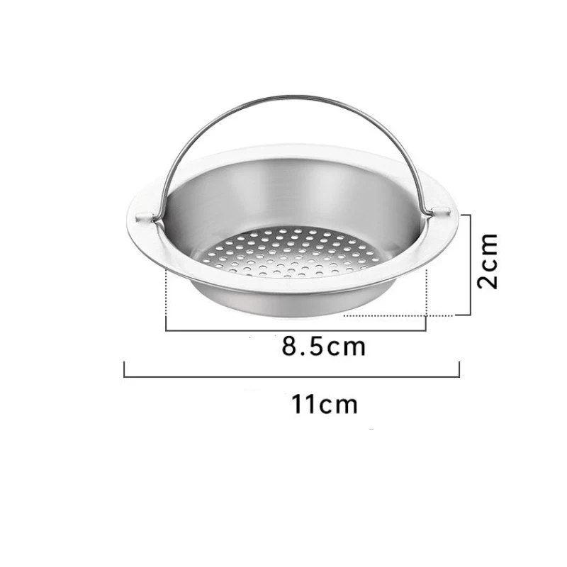 مصافي المطبخ المنزل الفولاذ المقاوم للصدأ النفايات مصفاة حوض التوصيل استنزاف سلة المرشح تجفيف بالوعة المطبخ الملحقات