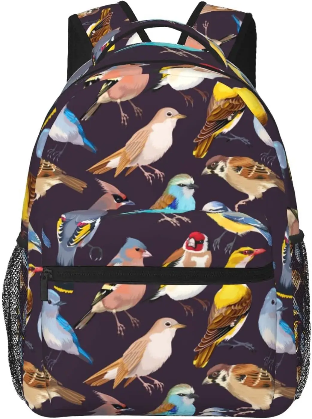 Funny Bird Pattern Backpack Big Capacity Backpack Lightweight Casual Travel Laptop Daypack for Men Women