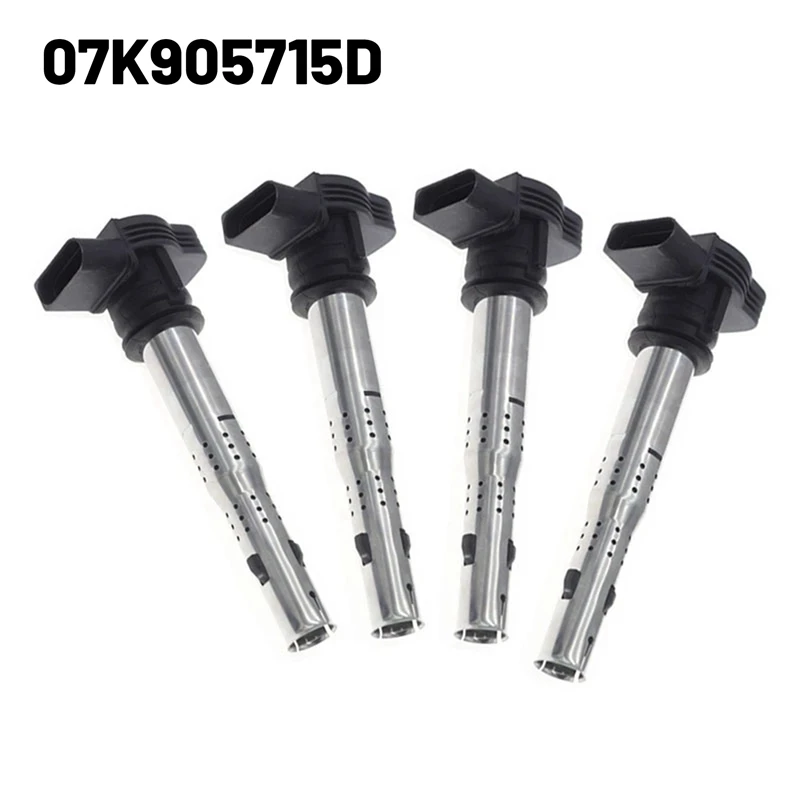 

07K905715D 4Pcs Ignition Coil High Voltage Package For VW Beetle