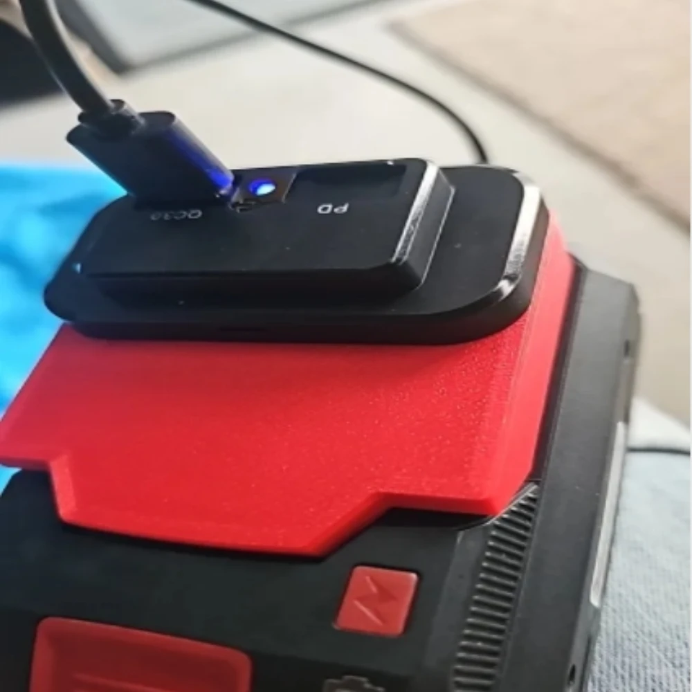 

Power Bank Source Adapter for Lidl Parkside X20V Team Li-Ion Battery W/USB Type-C PD+QC3.0 Fast Charger（Battery Not Included）