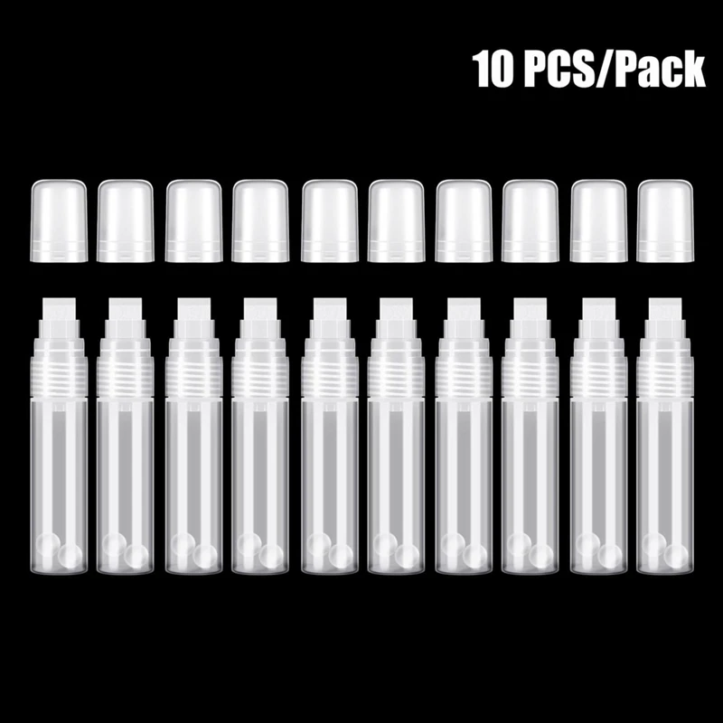 10 Pack Paint Pens 15 Mm White Empty Acrylic Permanent Marker Clear Acrylic Paint Marker Pens Refillable Marker Pen