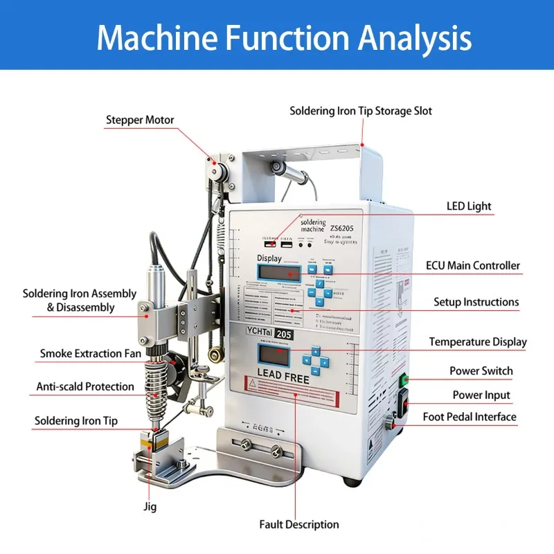 

Multifunctional Semi Automatic Spot Welding Machine Precision Soldering Station LED DC Plug Welder