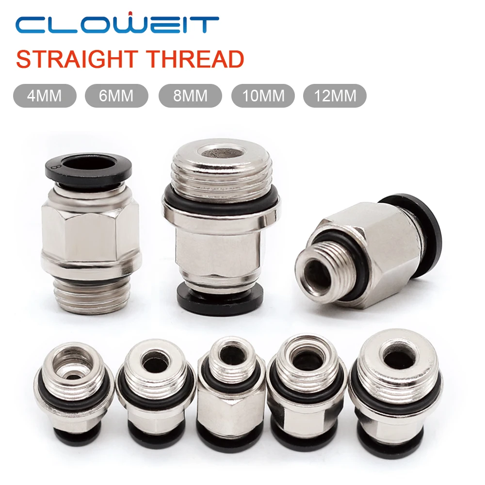 GPC Air Pneumatic Fitting Quick Connector 4-M5 6-M5 4mm 6mm 8mm 10mm 12mm Gwint męski 1/4 1/2 1/8 3/8 Rura węża sprężonego