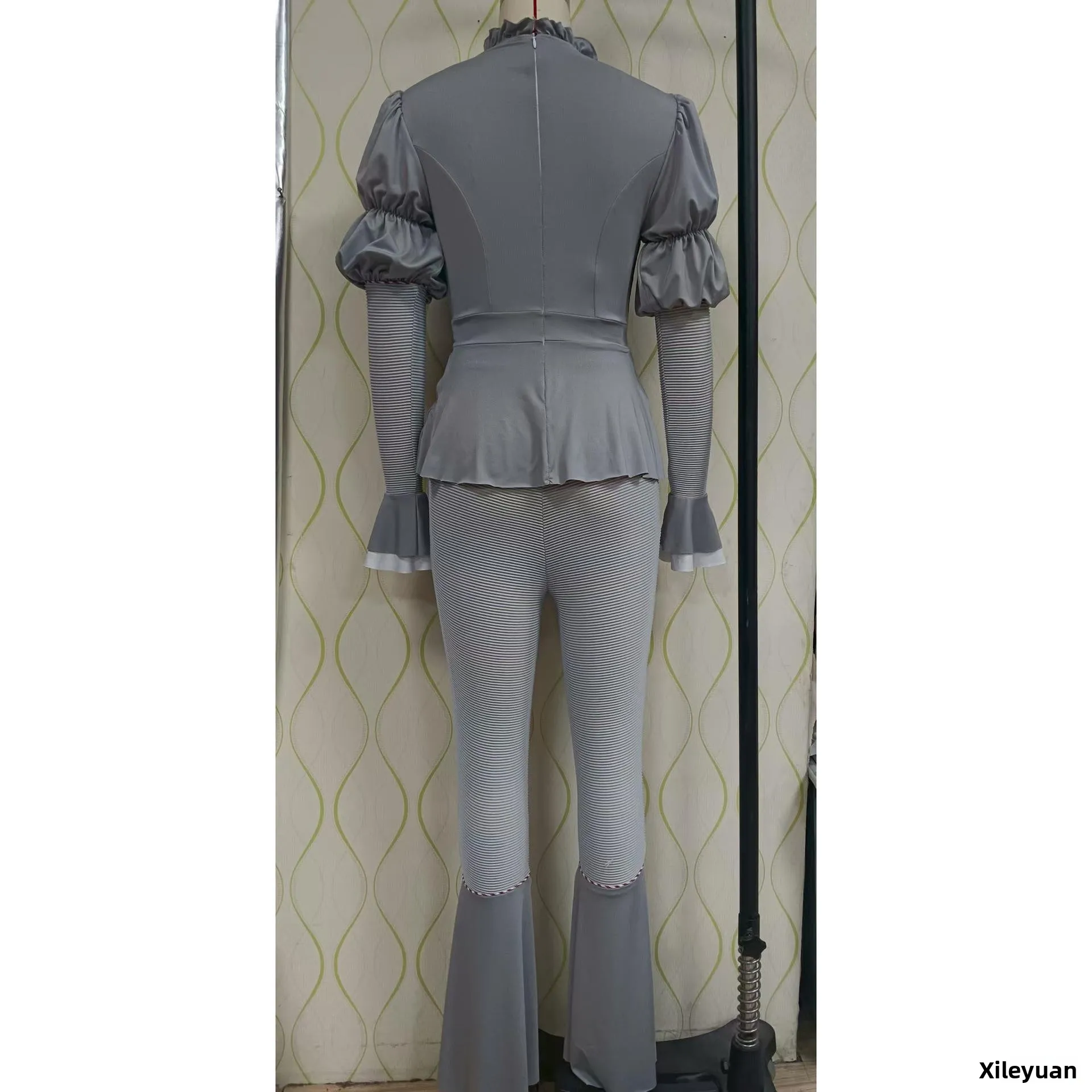 SXL Horror Streich Pennywise Damen Clown Auferstehung COS Kostüm Performance Halloween Par Outfit Damen Transformation