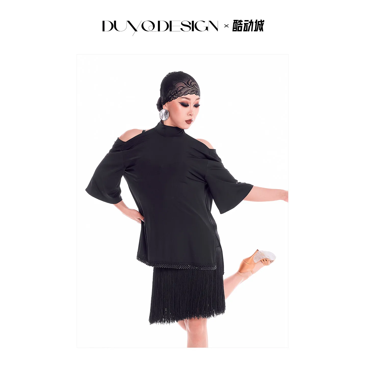 Customized Latin Dance Dress 2pcs Set for Women Skirt Tango Stage Performance Costume Style Backless Samba Lamba Practice Outfit