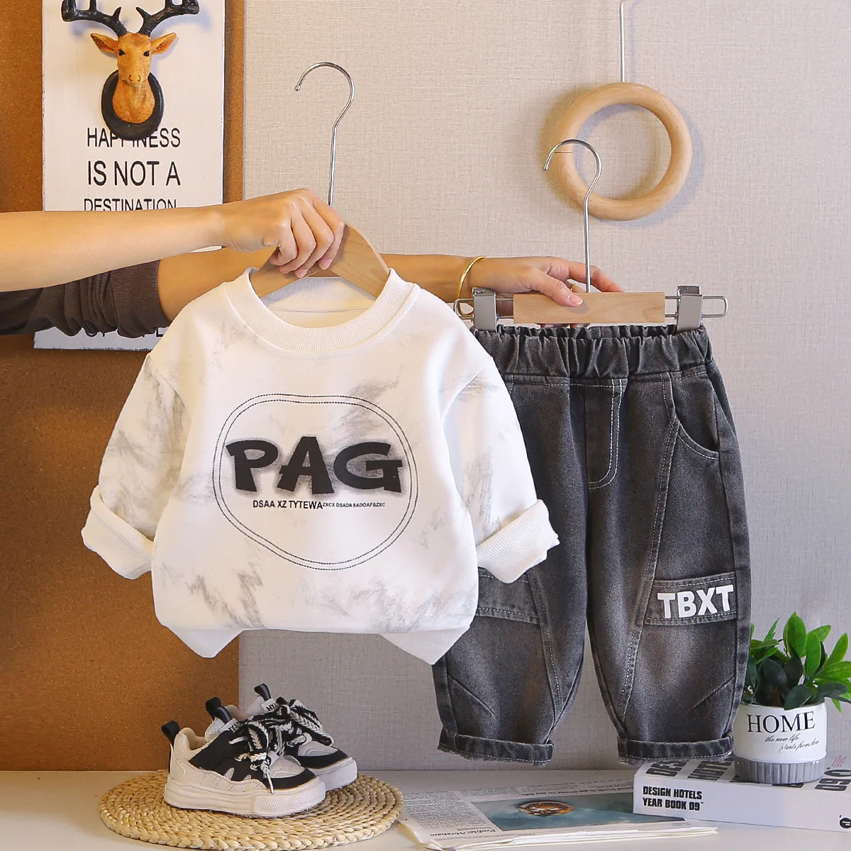 Kids Fall Clothes 2026 Streetwear Baby Boy 6 To 9 Months Clothes Spring Autumn Casual Sweatshirt and Pants 2PCS Boys Outfit Set
