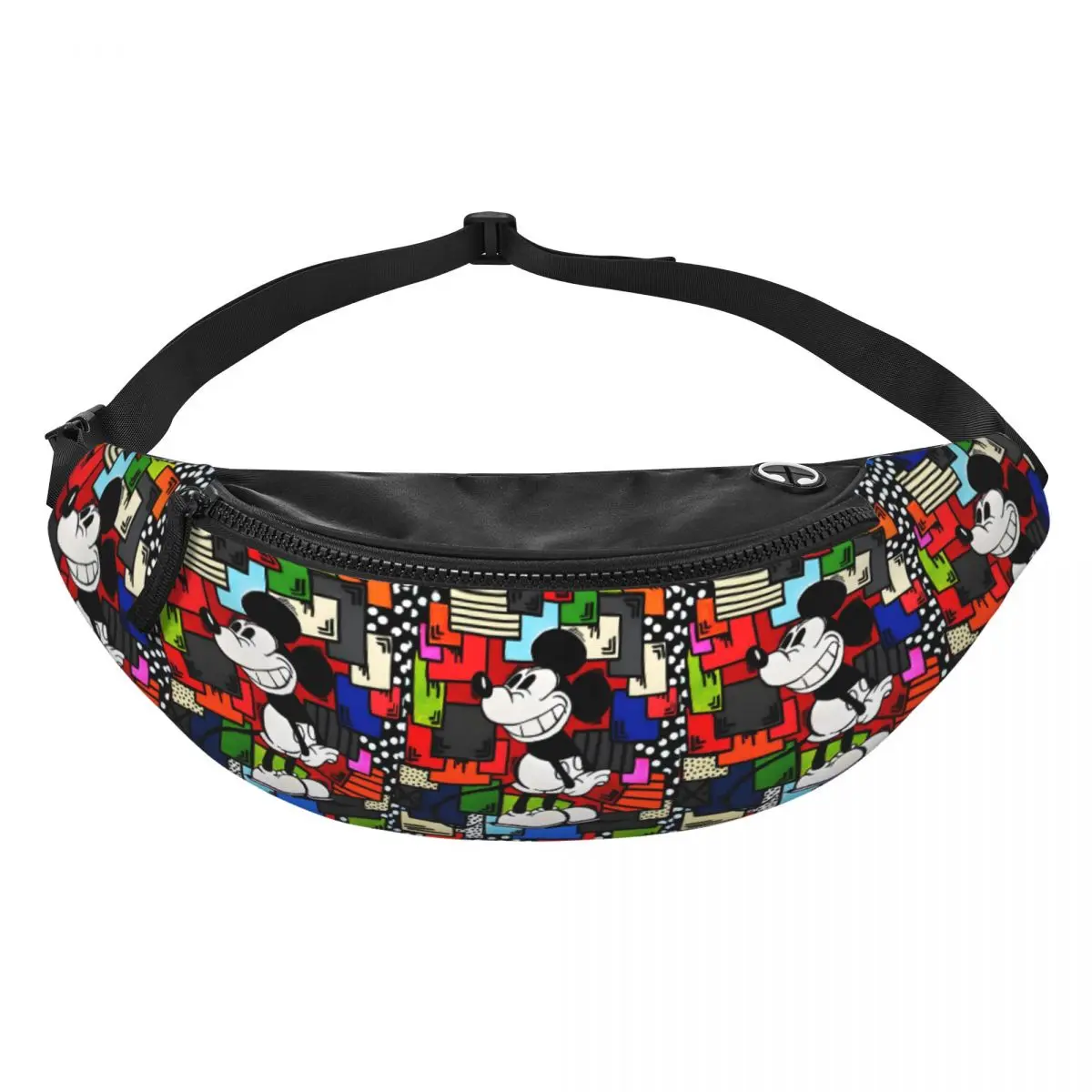 

Custom M-Mickey Anime M-Mouse Fanny Bag Cartoon Crossbody Waist Pack Men Women Running Phone Money Pouch
