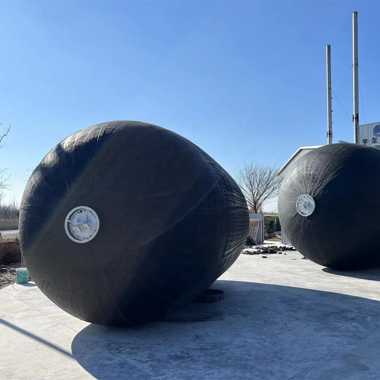 Caucho neumático flotante marino del equipo 50KPa de la seguridad para el muelle