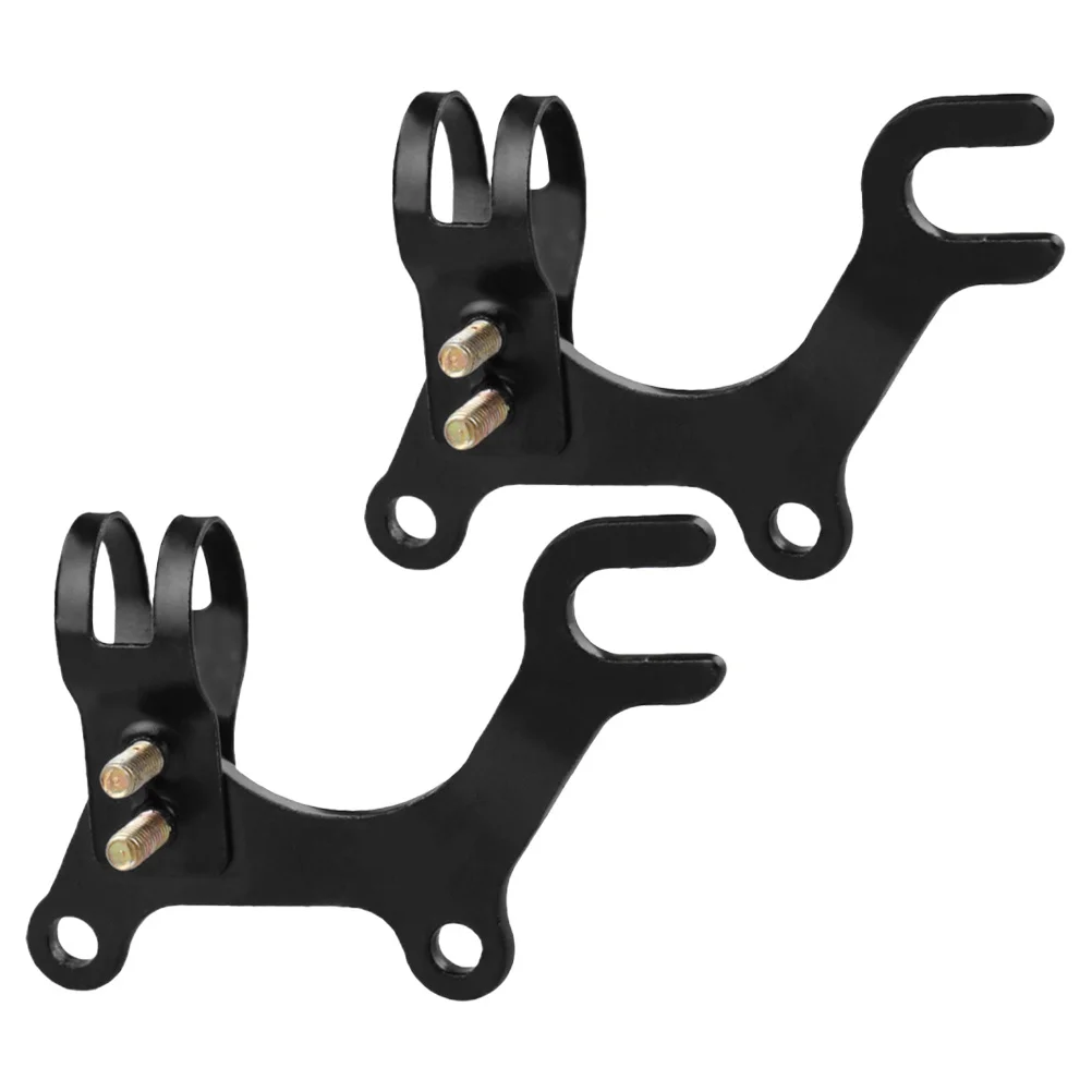 

2Pcs Bike Brake Bracket Adapters Carbon Steel Disc Brake Conversion Kit for Mountain Small Wheel Bikes Bicycles Parts