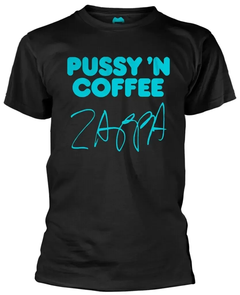 Frank Zappa Pussy N Coffee Black T Shirt New Official