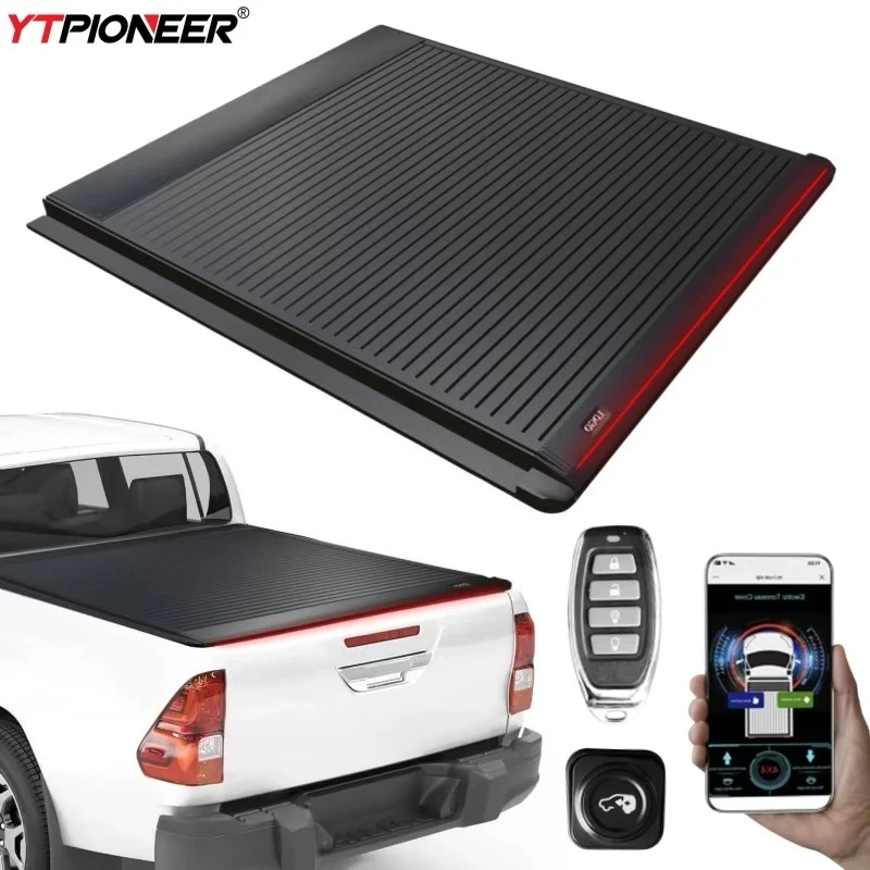 For 2009 2012 2013 Toyota Hilux Grs Revo Hamer Double Cap Roller Lid Powered Retractable Tray Trunk Bucket Cover