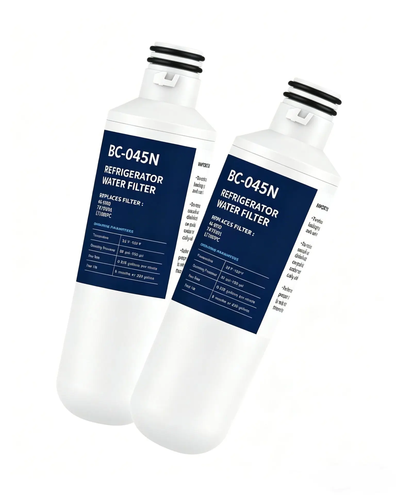 

2 Pack Fridge Water Filter Compatible with LG LT1000P LFXS26973S LMXS28626S Kenmore 469980 LMXS30796S LRFS28XBS LRMVS2806D