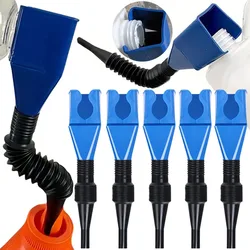 1/4pcs Telescopic Car Refueling Funnel Universal Engine Oil Gasoline Filter Transfer Funnels Tool Foldable Portable Funnels