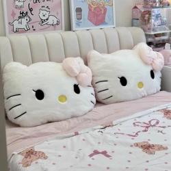 Sanrio Big Size Hello Kitty Back Cushion Soft Cuddly Pillow Comfortable Sofa Bed Decor Pillow Hug Plushies Xmas Gifts For Girl