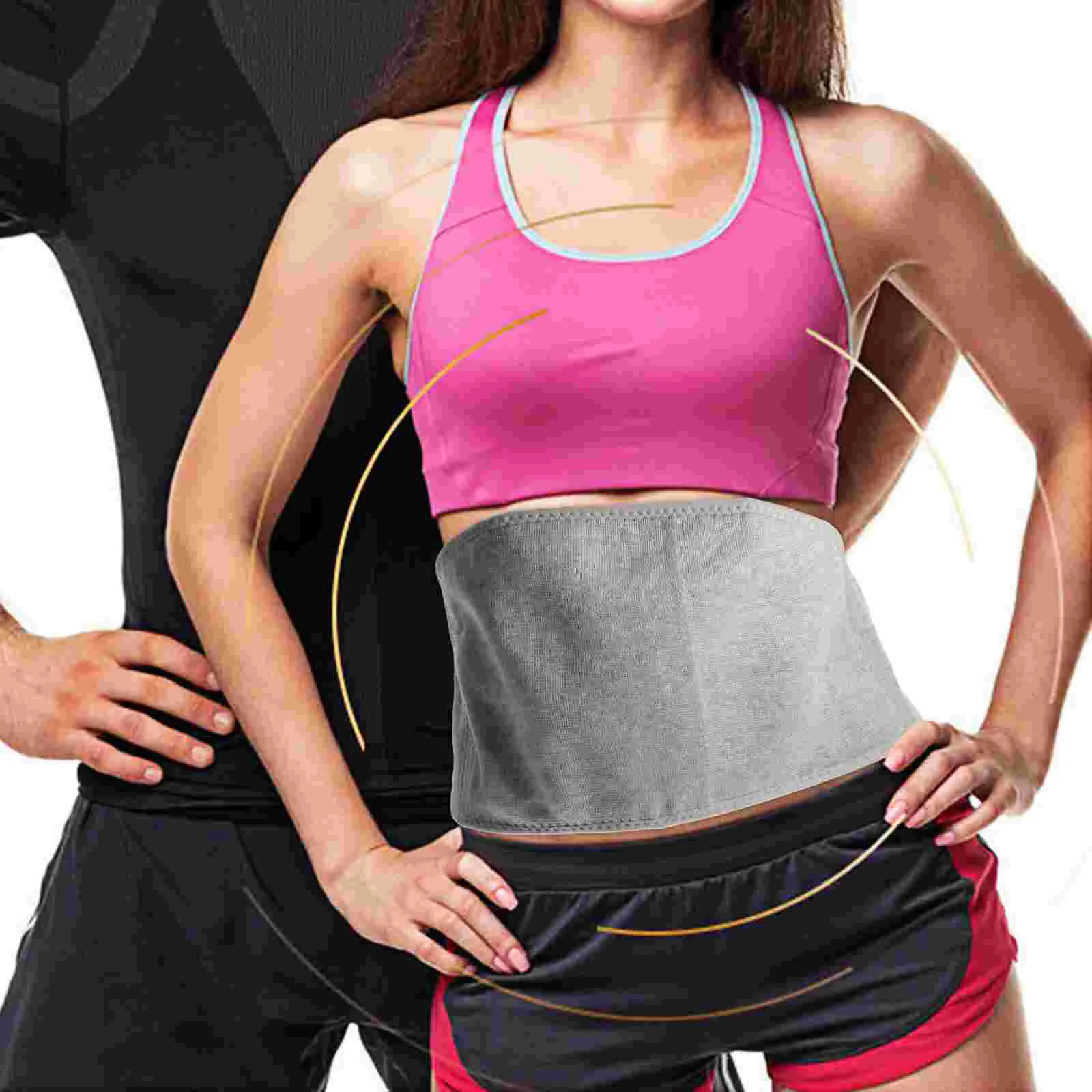 Belt Seasons Adjustable Soft Stretchy Thin Warming Waist Kidney Back Stomach Abdominal Support Belt Wrap Brace Band