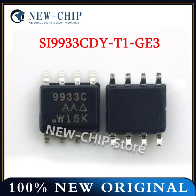 

10PCS-500PCS/LOT SI9933CDY-T1-GE3 Screen printing 9933C SOP-8 MOS field effect transistor IC chip New original SI9933CDY