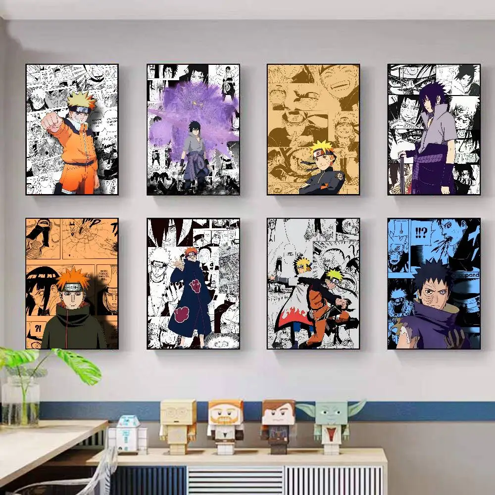 

N-NARUTO Comics Classic Movie Posters HD Quality Poster Wall Art Painting Study Nordic Home Decor