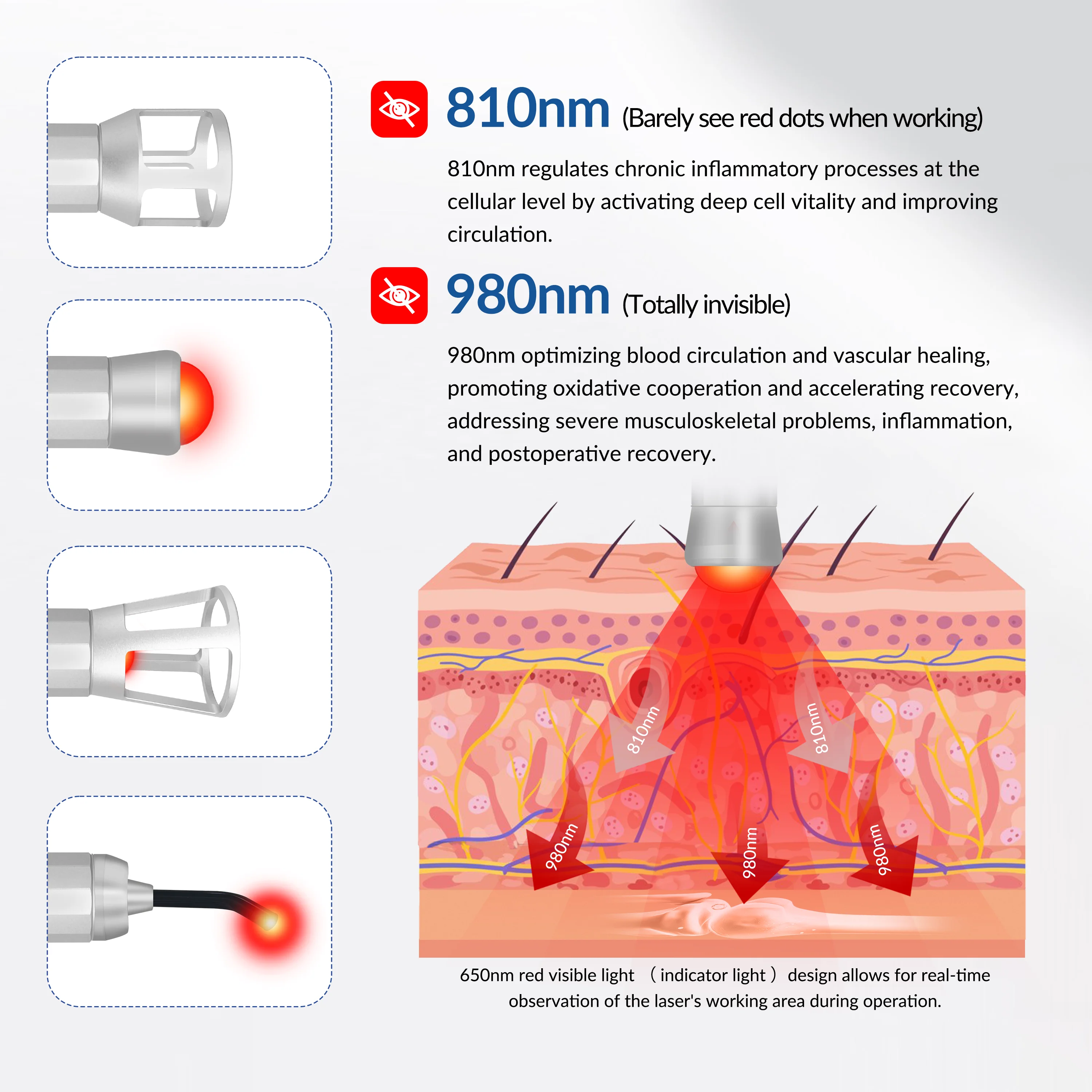 Dawfek 30W Medical Class IV Laser Therapy Device Red Light Physiotherapy Laser Machine for Muscle Joint Pain Swelling Relief