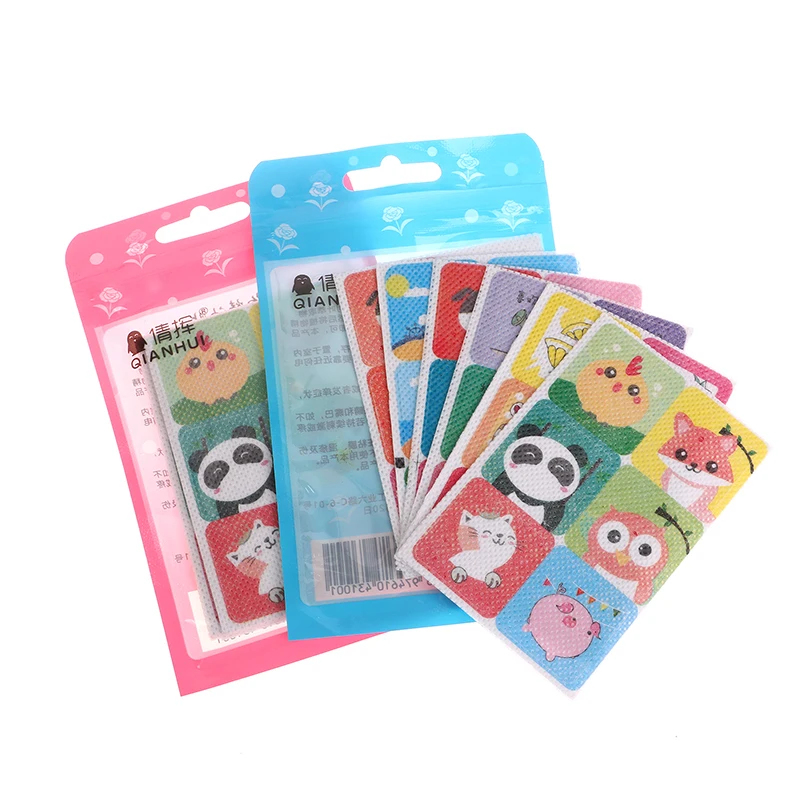 36/120PCS Rich Patterns 1-3 Years Old For All Ages Travel Anti-mosquito Stickers Outdoor Cartoon Mosquito-repellent Paste