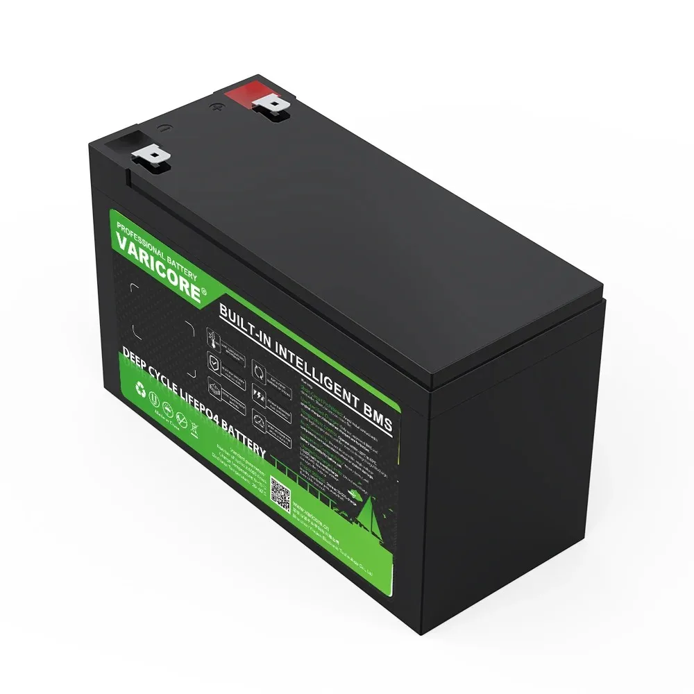 بطارية VariCore 12.8 فولت 8 أمبير LiFePO4 32700 12 فولت ليثيوم ذات دورة عميقة BMS حماية لخلية تخزين الطاقة الزراعية 4S