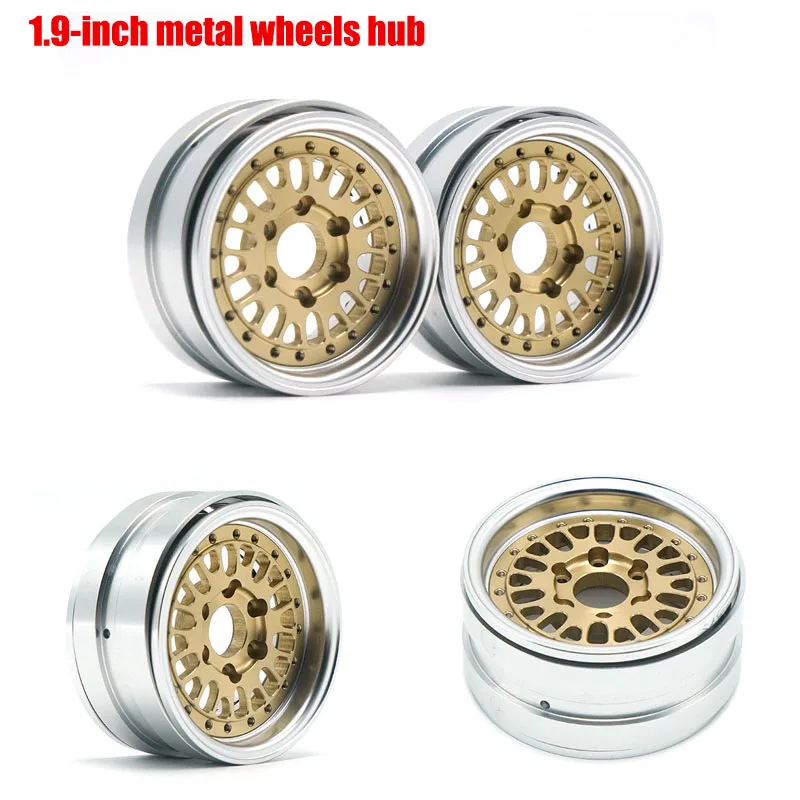 

1.9-inch Metal Simulation Clip Tire Wheel Hub for 1/10 RC Crawler Car Traxxas TRX4 Defender Bronco AXIAL SCX10 RC4WD D90 D110