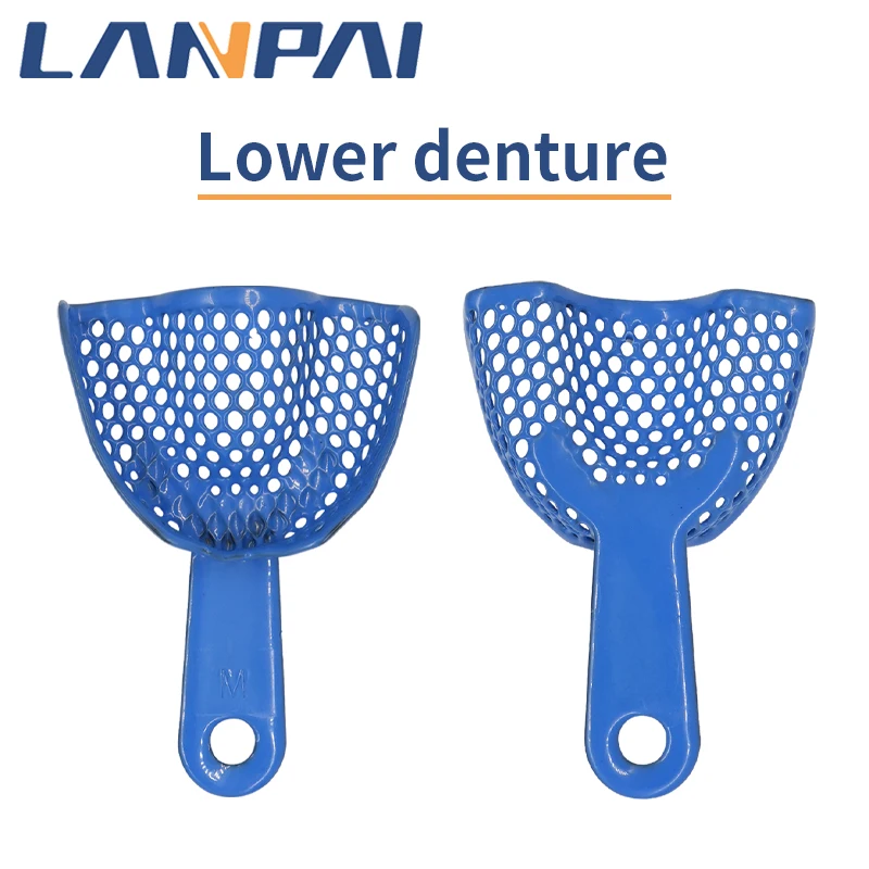 2pcs/Bag  Dental Impression Trays Plastic Mesh Tray Dentist Impression Durable Teeth Holder Lab Dentistry Accessory Tools