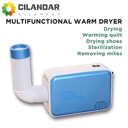 Portable Multi-Functional Micro Blower Dryer for Home Use Winter Clothing Mite Removal Wet Blanket & Shoe Drying Household Essen