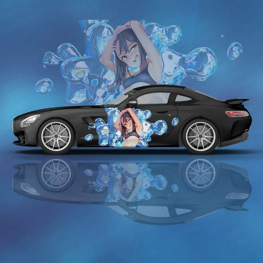 Don\'t Toy with Me, Miss Nagatoro Anime Car Body Stickers Anime Itasha Car Side Decal Sticker Car Body Decoration Stickers