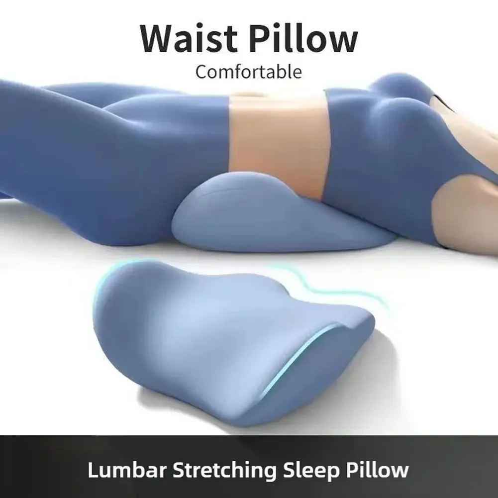 Specjalna Poduszka Podparcia Lędźwiowego Poduszka do Spania Pod Lędźwie Ergonomiczna Miękka Wygodna Pamięciowa Bawełna Podparcie Lędźwiowe na Łóżku Podparcie Pleców na Wypukłość Lędźwiową