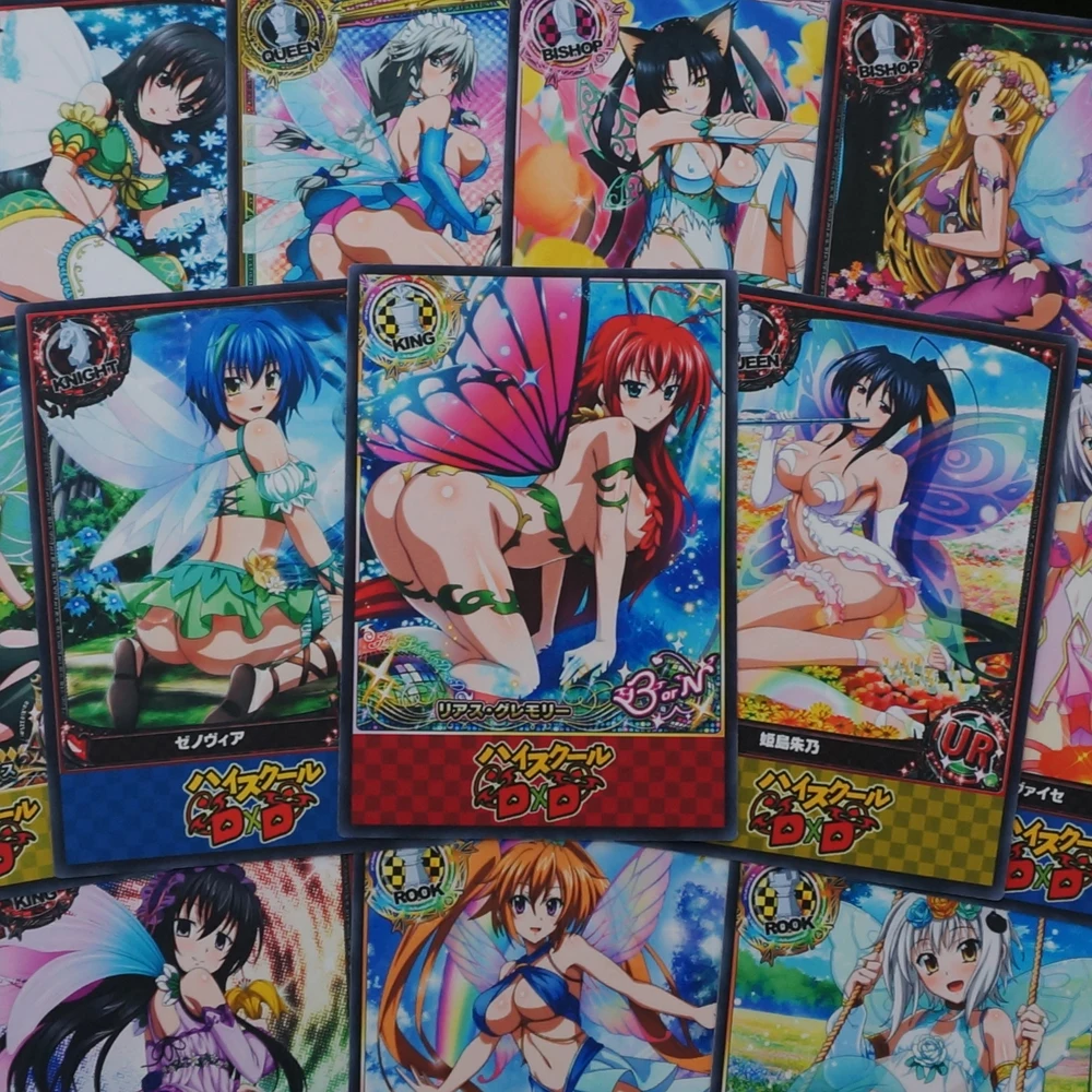 

24pcs/set High School DxD Fairy Style Character Cards Pixie Elf Suit Sexy Anime Waifu Characters Collection Card