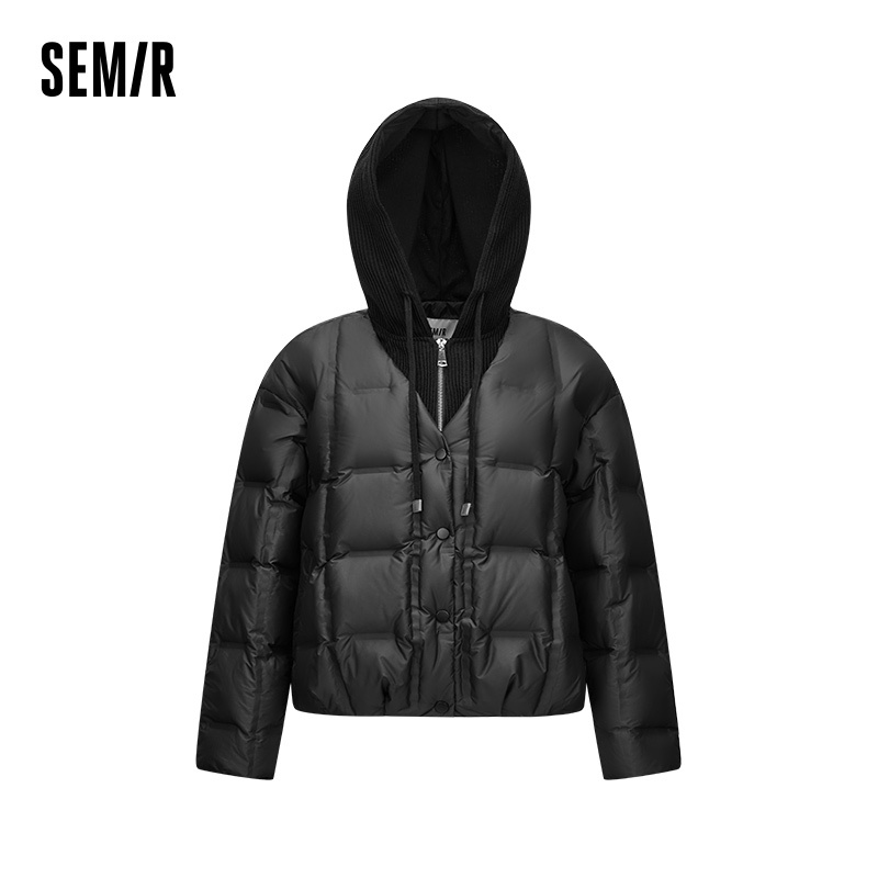 Semir Women Down Jacket 90 Percent Down Fill Layered Look Loose Fit Everyday Style 2026 Winter Cold Weather Outdoor Layer